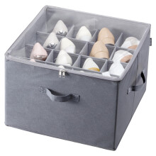 Organizador de Almacenamiento de Zapatos VEVOR para Debajo de la Cama, 1 Paquete, 16 Compartimentos, Contenedores Ajustables