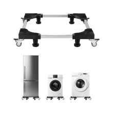 VEVOR Mini Supporto per Frigo da 27,5"" a 35,4"" Base Mobile Universale con 4 Piedini Robusti 4 Ruote Girevoli Bloccabili Base Mobile per Sposta Mo