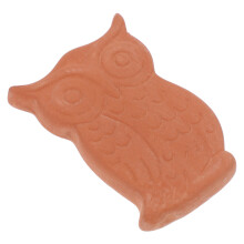 Eulenförmiger Terracotta Behälter Für Braunen
