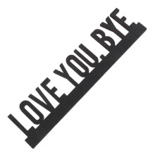 Love You Bye Holzbuchstaben Schild Boho Wanddekoration Holztafel