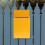 1Pc Wall-Mounted Yellow Iron Suggestion Box for Mail Storage 7