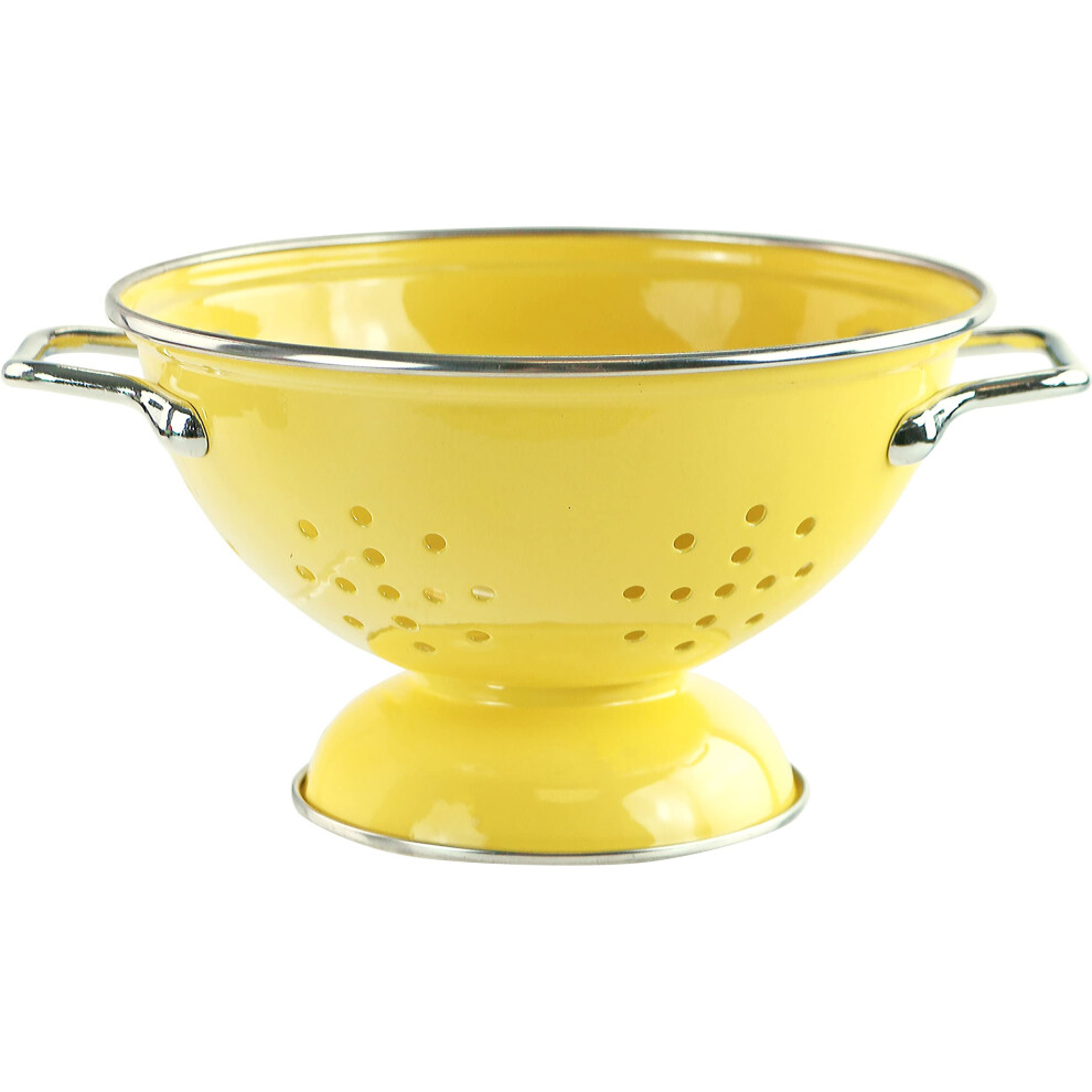 Calypso Basics by Reston Lloyd Powder Coated Enameled Colander 1 Quart Lemon-image-OPC-PFPFF5G-NEW