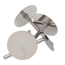 Ateco 1449 Nϊcleo calefactor de molde para pasteles de acero inoxidable - Paquete de 4, 4"""" x 3"" x 2"""" (largo x ancho x alto)