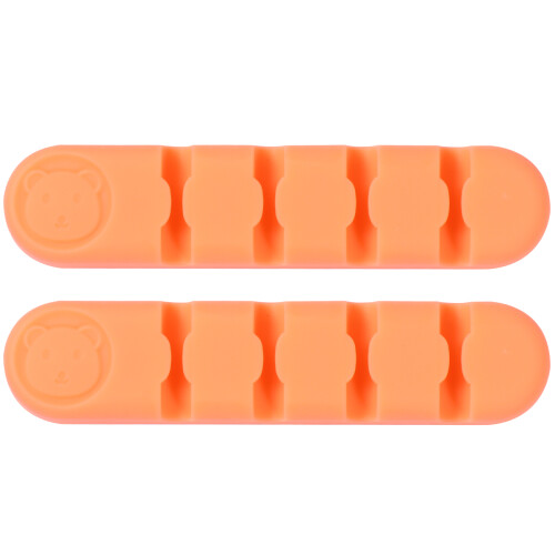 2 Kabelmanagement Kabel-Organizer Orange 1