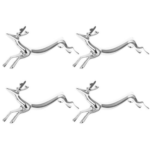 4 Besteckhalter Für Tischdekorationen (Silber)