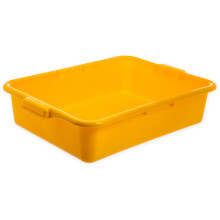 CFS N4401004 Comfort Curve Ergonomic Wash Basin Tote Box 5"""" Deep Yellow