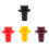 4Pièces Bouchons Silicone Bouteille Vin Scellant Flexible 4