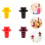 4Pièces Bouchons Silicone Bouteille Vin Scellant Flexible 5