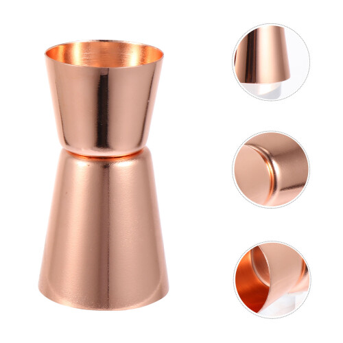 2Stk Barkeeper Unzen Becher Messlöffel Roségold 1