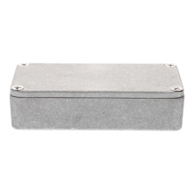 1Stk Silberne Aluminium Pedalbox Langlebig Für Gitarren-Effekthülle