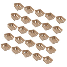 25 papier-beerenteller aus wellpapier, faltbare