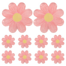 Mexicaanse Plates Roze 10 Stuks