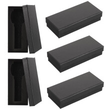 5er-pack uhrboxen aus papier mit schwamm, rechteckig, geschenkbox