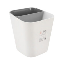 Wet Und Dry Abfalleimer Home Kunststoff Container Grau