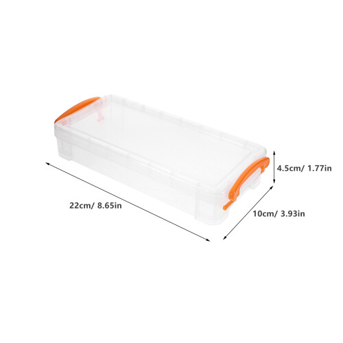 4 kunststoff blechstiftbox transparent stapelbar große kapazität 1