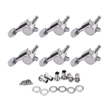6 E -Gitarrentuner Gitarrenmaschinenköpfe Stimmwirbel Silver