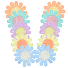 10Stk Blumen-Applikationen Aus Wolle Bunte DIY Kleidung Patches