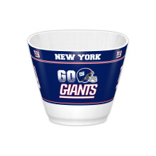 Fremont Die NFL New York Giants Party Snack Bowl 7,85"" (1 galon) Biały/Kolory drużyny