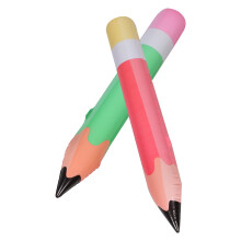 2 riesengroße aufblasbare Pencil-Spielzeuge, XXL für Schulbeginn
