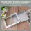 4er-pack durchsichtige blech-boxen für usb-sticks, organizer 9