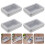 4er-pack durchsichtige blech-boxen für usb-sticks, organizer 2