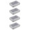 4er-pack durchsichtige blech-boxen für usb-sticks, organizer 3