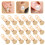 100st Ohrringe Ohrclips Tablett Legierung 4