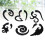 6 schwarzer horn spiral stretcher piercing 8