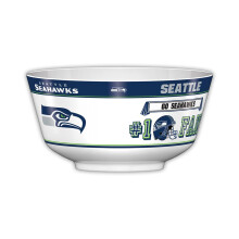 Fremont Die NFL Seattle Seahawks Party Snack Bowl 11,75"" Miska (2 galony) Biały/Kolory drużyny