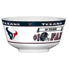 Fremont Die NFL Houston Texans Party Snack Bowl 11,75"" (2 galony) Biały/Kolory drużyny