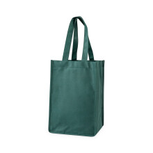 Vera borsa da vino in tessuto non tessuto da 4 bottiglie, borse da trasporto per vini, compleanno, matrimonio, inaugurazione della casa, picnic,