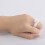 100 Ringhalter Ring Wimpernverlängerung Weiß 7