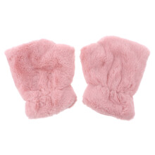 1 paar winterhandschuhe halbfinger damen plüschfäustlinge für