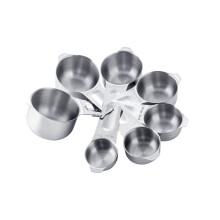 7Stk Messlöffelset Aus Edelstahl Mit Gravur Praktisches Silber