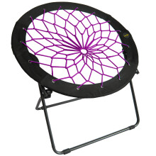 Zenithen Limited hopfllbar Bunjo Bungee Chair fr sovsalar Vardagsrum Sovrum Camping Spel & Lounging Plommon (paket med 1)