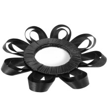 einfacher rattan wandspiegel für schlafzimmer schminkspiegel