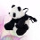 1pc Rucksack Panda Plüsch Stofftier 4