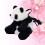1pc Rucksack Panda Plüsch Stofftier 5