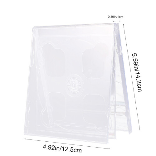 5 cd-hülle mit klarer tray, transparente dvd-verpackung 2