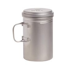 Vargo Titanium BOT-serien | BOT-HD flaskegryde - 1 liter (34 oz.) Ultralet vandflaske kogegryde vejer 153 gram (5,4 oz.) | Rygs?k camping