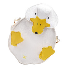 ente geldbörse pu- , cartoon-ente schultertasche