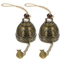 4 metall fengshui glöckchen vintage deko für zuhause garten windspiele