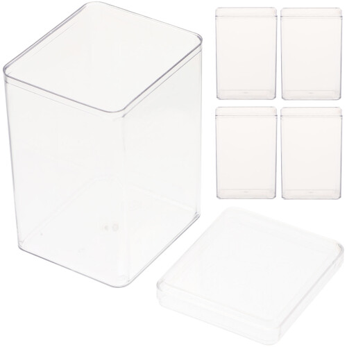 5- . Kunststoffbox für Actionfiguren mit Einzeldisplays
