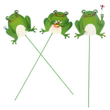 set dekorative gartenschilder mit froschmotiv und einsteckstiften