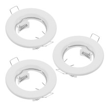 set einbauleuchten-fassungen mr16/ , metall, platzsparend