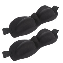 2 schlaf-augenmasken, bequeme augenbinde, verdunkelnd ( )