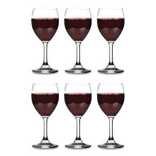 Vikko 8,5 onces petits verres vin ensemble de 6 verre transparent tige durable lavable au lave-vaisselle