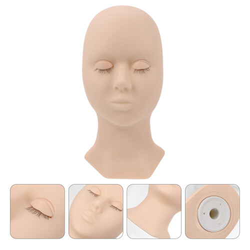 Eyelash Training Kopf Form Haar Mannequin Extensions 1