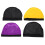 4 elastische -Caps, unisex, glatt, bunt, Dome-Form 7