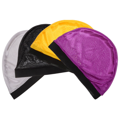 4 elastische -Caps, unisex, glatt, bunt, Dome-Form 2
